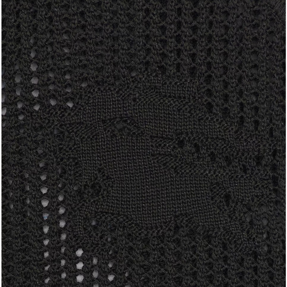 Burberry Men’s silk cotton mesh Onyx Polo shirt - Picture 6 of 6